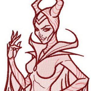 Maleficent embroidery design