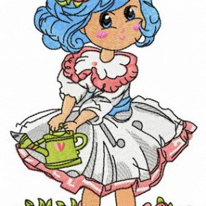 Malvina's roses embroidery design
