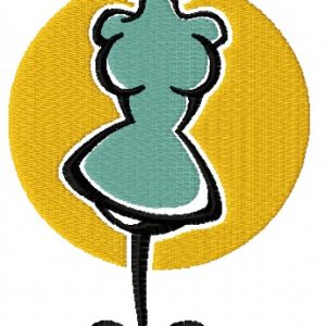 Mannequin embroidery design
