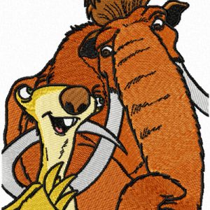Friends - Manny and Sid embroidery design