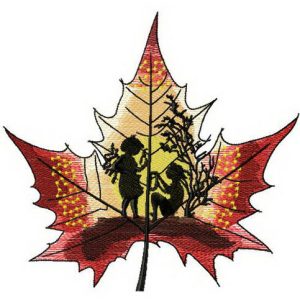Maple stories embroidery design
