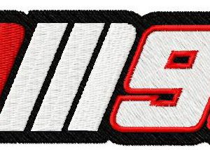 Marc Marquez MM93 logo embroidery design
