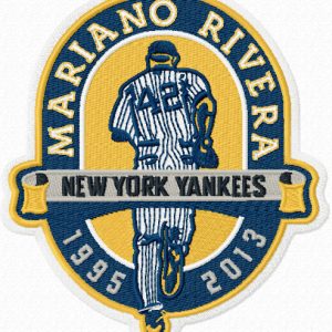 Mariano Rivera New York Yankees embroidery design