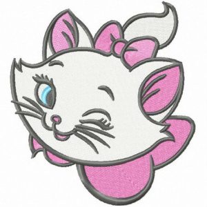 Marie winks embroidery design