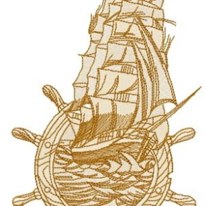Marine collage 3 embroidery design