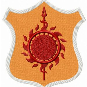 Martell shield from Game of Thrones embroidery design