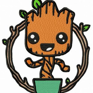 Marvel Groot embroidery design
