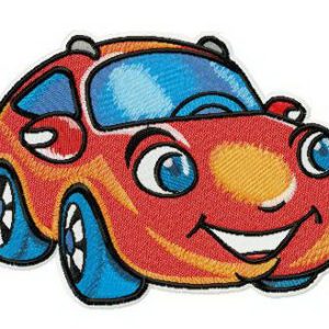Marvelous red car embroidery design