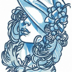Mary Poppins embroidery design