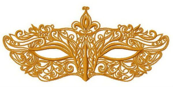 Mask 5 embroidery design
