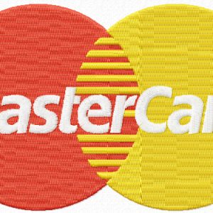 Master Card logo embroidery design
