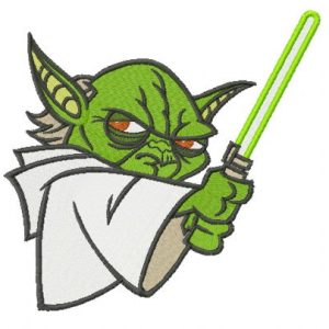 Master Yoda embroidery design