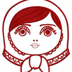 Matryoshka 3 embroidery design
