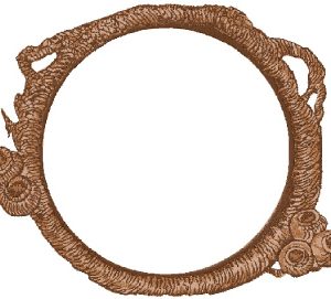 Wooden Frame embroidery design