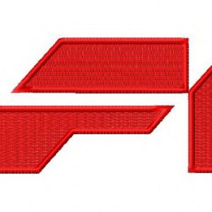McLaren F1 logo 3 embroidery design