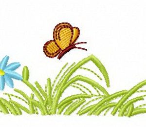 Meadow embroidery design