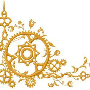 Mechanics embroidery design