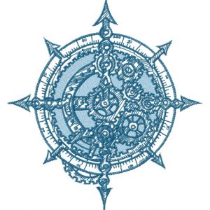 Mechanism embroidery design
