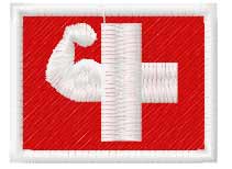 Medic logo embroidery design