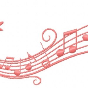 Melody embroidery design