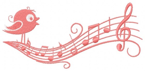 Melody embroidery design