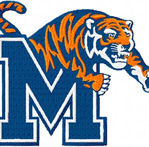Memphis Tigers Alternate Logo embroidery design