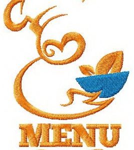 Menu 3 embroidery design