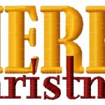 Merry Christmas 7 embroidery design
