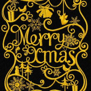 Merry Christmas 8 embroidery design