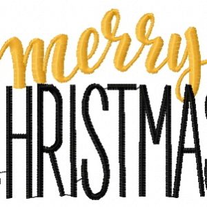 Merry Christmas 12 embroidery design