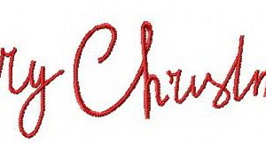 Merry Christmas 3 embroidery design