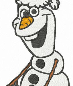 Merry Christmas Olaf embroidery design