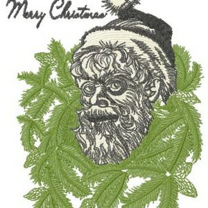 Merry Christmas Santa embroidery design