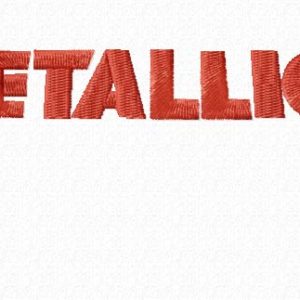 Metallica logo embroidery design