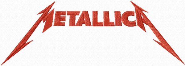 Metallica logo embroidery design