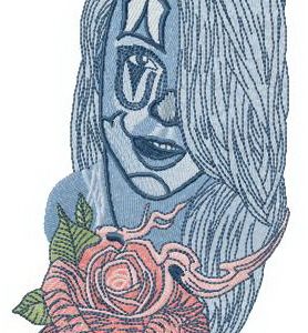 Metamorfoza girl embroidery design