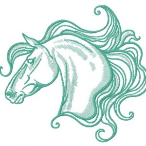 Mettlesome horse 3 embroidery design