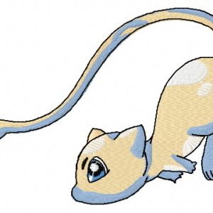 Mew 3 embroidery design