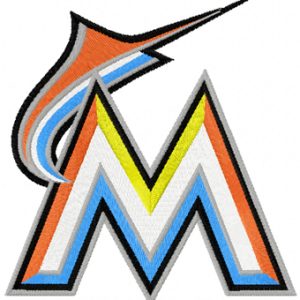 Miami Marlins Logo embroidery design