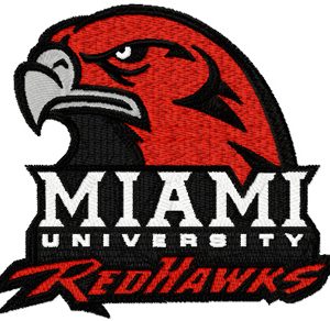 Miami University logo embroidery design