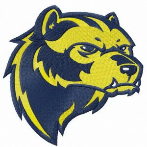 Michigan Wolverines mascot logo embroidery design
