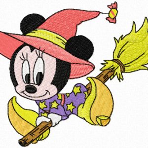 Minnie Mouse Halloween embroidery design