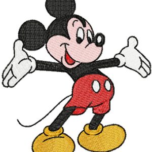 Mickey Mouse Welcome embroidery design