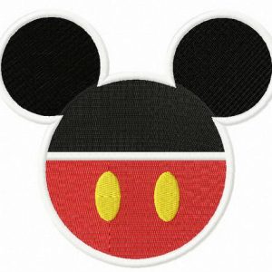 Mickey emblem embroidery design