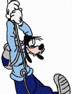 Goofy Climber embroidery design