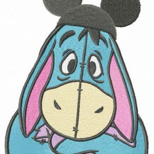 Mickey hat for Eeyore embroidery design