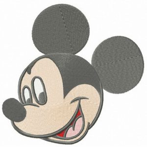 Mickey Mouse happy muzzle embroidery design