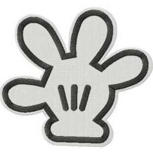 Mickey Mouse magic hand embroidery design