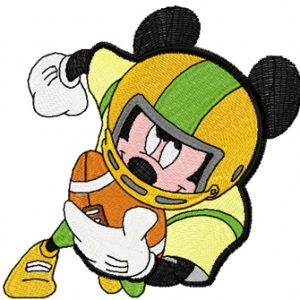 Mickey Mouse out WIN embroidery design