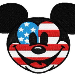 Patriotic Mickey Mouse 2  embroidery design